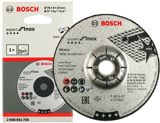 BOSCH KORUNDOVÝ DISK GWS 10,8-76 V-EC 76mm/4,0mm