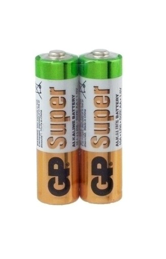 2x alkalická batéria R6 AA GP SUPER 1,5V