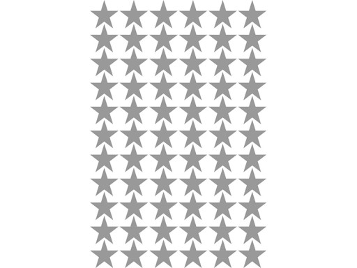 Samolepky na stenu SILVER STARS 3cm 132 ks