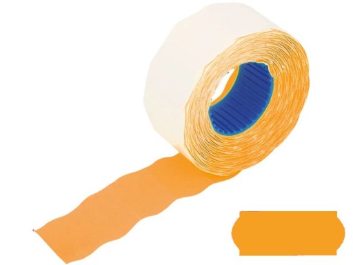 CENOVÉ ŠTÍTKY ORANŽOVÁ VLNA 5 KS