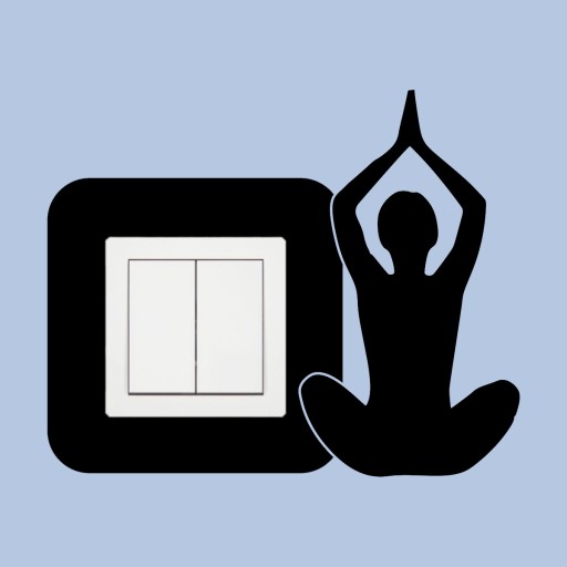 NÁLEPKA pod kontaktnú zásuvku SWITCH YOGA do detskej izby