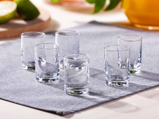 6 pohárov na vodku 30 ml Shot Glass KROSNO