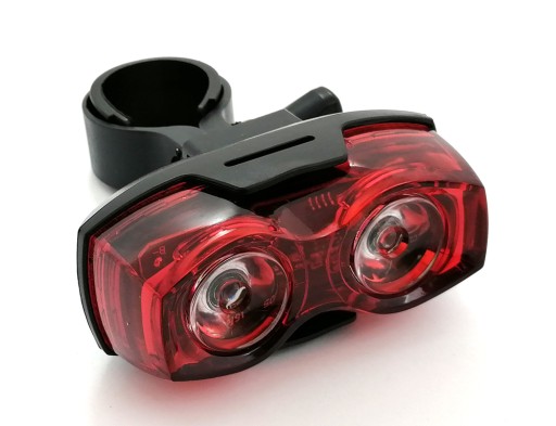 LED ZADNÉ BICYKELOVÉ SVETLO pre ZADNÝ BICYKEL, 3 REŽIMY
