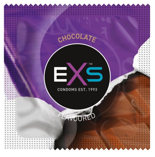 EXS CHOCOLATE kondómy, príchuť čokoláda, sada 25 ks, klasika