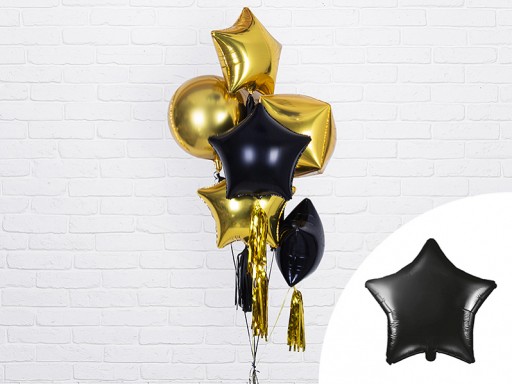 10x pochrómovaný SILVER balón s konfetami SILVER