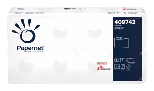 Toaletný papier MEGA LONG, 3 vrstvy, 8 roliek