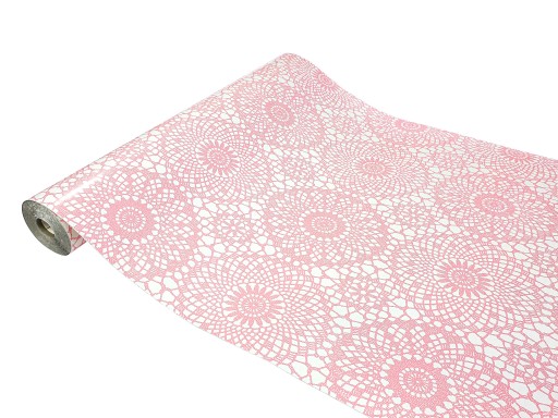 Nábytková dyha PVC fólia RUŽOVÁ ČIPKA 45x50 W46