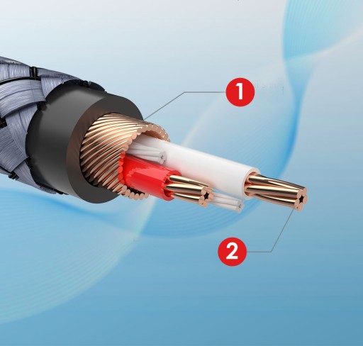HQ MINI JACK KÁBEL 2x RCA CINCH STEREO GOLD HD 3M