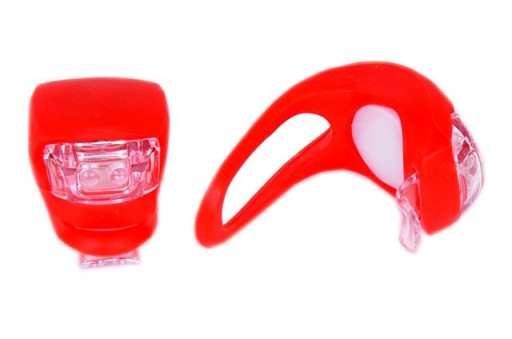 SILIKÓNOVÁ PREDNÁ LED LAMPA NA BICYKEL, 1 KS