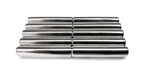 DLHÉ NEODYMOVÉ MAGNETY 2x8 mm 10 KS SILNÉ!!