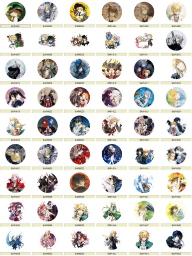 Manga Anime Pandora Hearts Pins MNOHÉ DIZAJNY