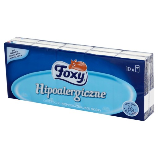 FOXY hypoalergénne obrúsky 10x9 ks