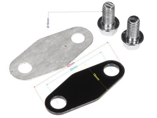 Zástrčka ventilu recirkulácie výfukových plynov, motor GY6