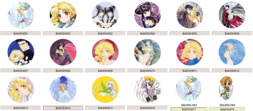 Manga Anime Wish CLAMP špendlíky MNOHÉ DIZAJNY