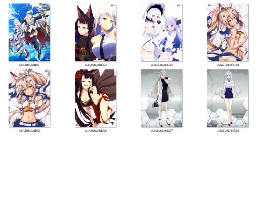 A3 Plagát Manga Anime Azur Lane VEĽKÝ VÝBER