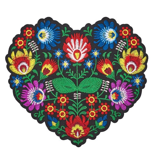 TERMO HEART OF ŁOWICKIE nášivka ľudová ľudová výšivka