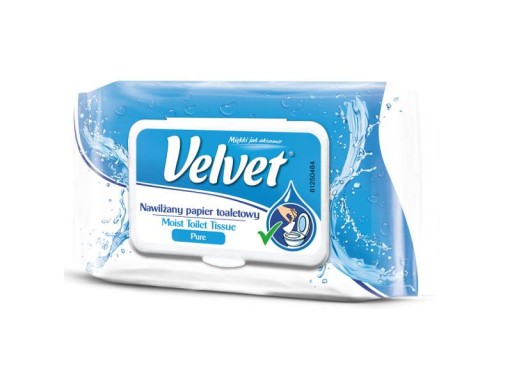 VELVET PURE vlhčený toaletný papier 48 ks