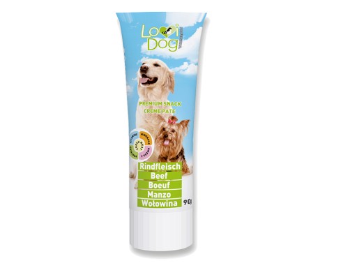 LOVI DOG TUBE Psia paštéta s hovädzím mäsom 90G