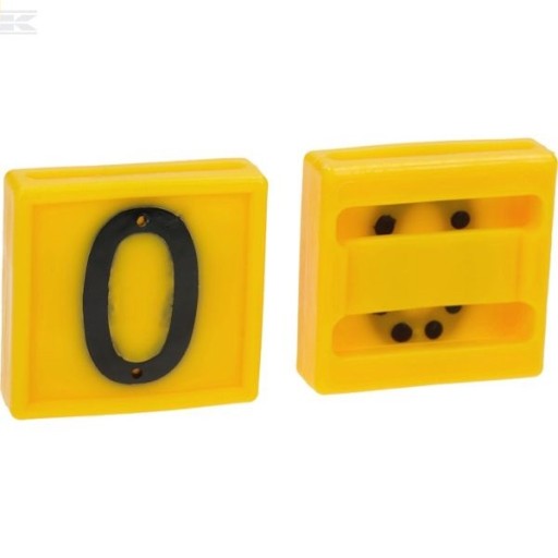 Číslo štítku „0“ pre obojky pre dobytok