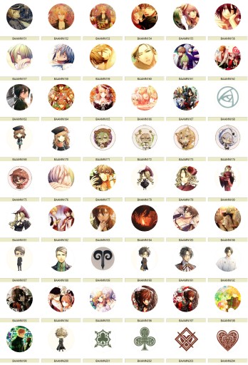 Manga Anime Amnesia Pins MNOHÉ DIZAJNY