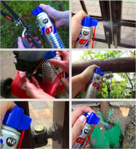 K2 07 Odstraňovač hrdze penetrátor VIACÚČELOVÝ 250 ML