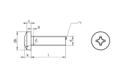 M2,5x20 SKRUTKA NA NEREZ VALEC 7985 (25)