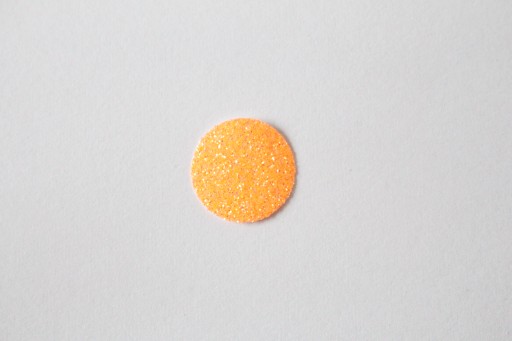 Nažehľovacie nášivky fluo oranžová 16mm 10 ks