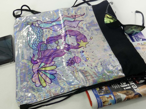 Strong Sack Bag Batoh Školský hologram MERMAID