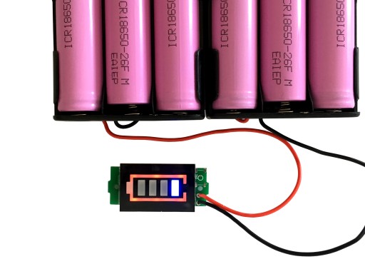 Indikátor nabitia batérie 6S Li-Ion
