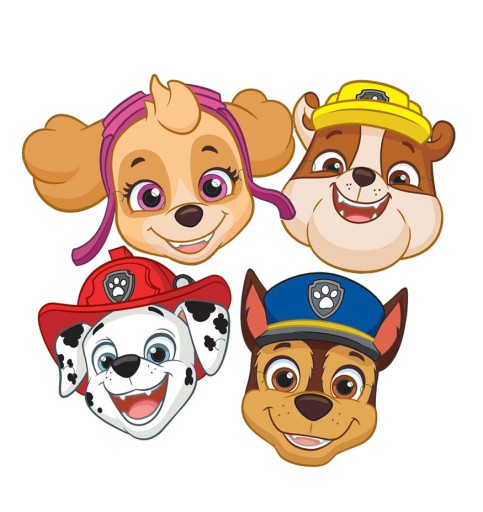 RUBLINOVÁ MASKA, KOSTÝM Tlapkovej PATROLKY, PAPIER