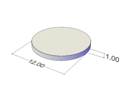 VALEC NEODYMOVÝ MAGNET 12x1mm za 2 ks / 9767