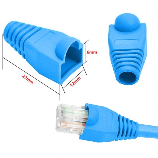 50 KS. KRYTY ZÁSTRČEK RJ45, MIX FARIEB