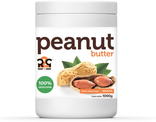 R2G Pasta z arašidového masla Arašidový krém 100% oriešky hladké 1kg