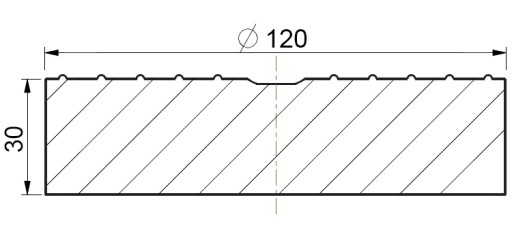 Guma na zdvihák, gumová podložka 120mm