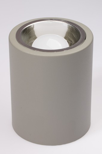 Prisadené stropné svietidlo, trubica POLUX E27, 10 cm