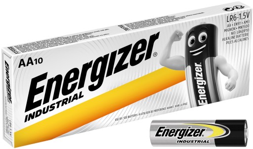 10x výkonná batéria ENERGIZER Industrial LR6 AA R6 EN91 1,5V