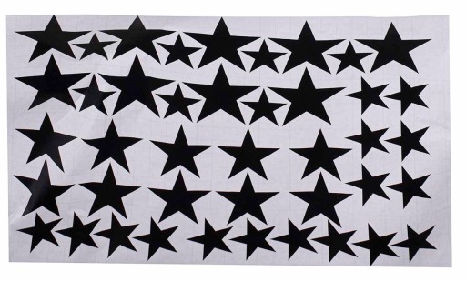 NÁLEPKY NA NÁBYTOK STENY BLACK STARS
