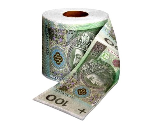 TOALETNÝ PAPIER 100 PLN, sto za DARČEK