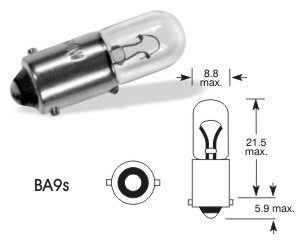 ELTA PARKOVACIE SVIETIDLO BA9S T4W 4W 12V