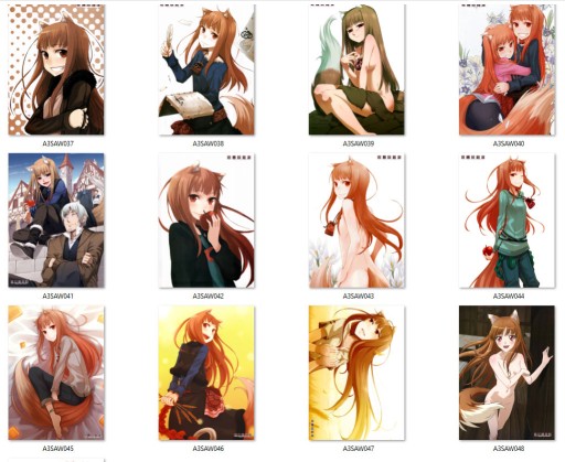 A3 Plagát Anime Manga Spice and Wolf VEĽKÝ VÝBER