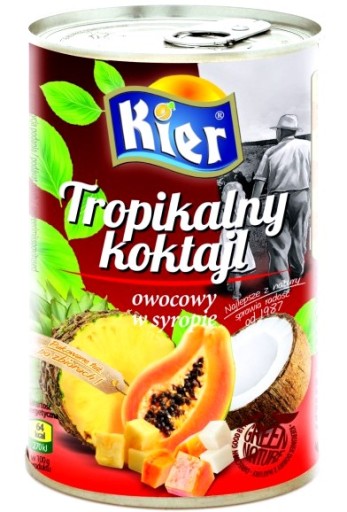 KOKTEJL Z TROPICKÉHO OVOCIA V SIRUPE ĽAHKÝ 425g SRDCE