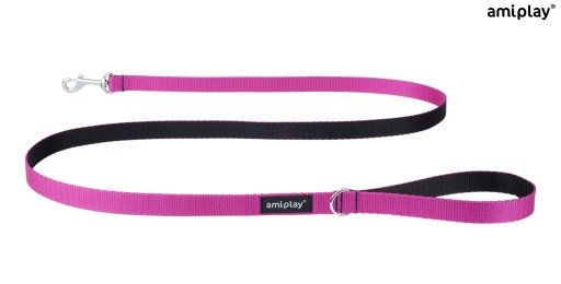 amiplay Classic Twist vodítko 150 cm M ružové