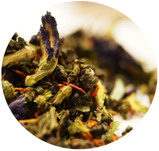 Čaj Klitoria a Saffron Oolong 100g