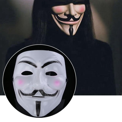 ANONYMNÁ VENDETTA STOP ACTA MASKA na Halloween