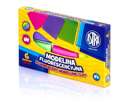 Fluorescenčná modelovacia hmota Astra 6 farieb ORIGINÁL
