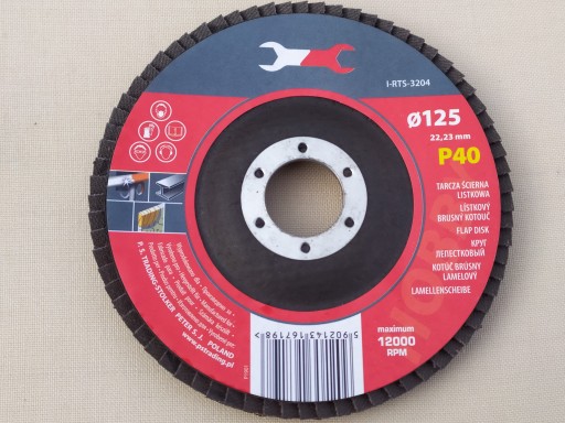 KLAPKOVÝ DISK KLAPOVÝ BRÚSNY KOTOÚČ 125 mm P40