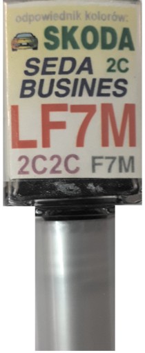 SKODA LF7A M3M3 SEDA OCELOVÝ LAK ŠKRABANÝ DOTYK