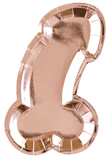 Rovnaké platničky na penis forever, ružové zlato, 26,5 x 15,5 cm (1 balenie / 6 ks)