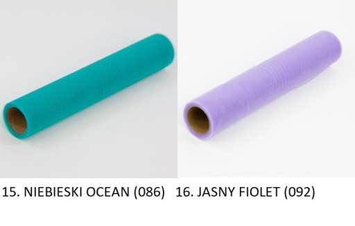 Tyl 50 cm - 9 metrov, mix farieb