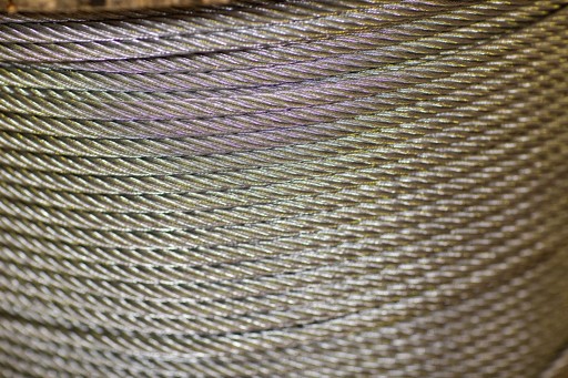 Lano Oceľové pozinkované lano 10mm FlexMax 6x36 1m